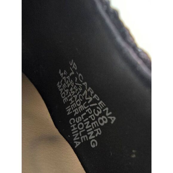 Jessica Simpson JP Carpena Heels Sz 7.5 Black Lace - Picture 7 of 9